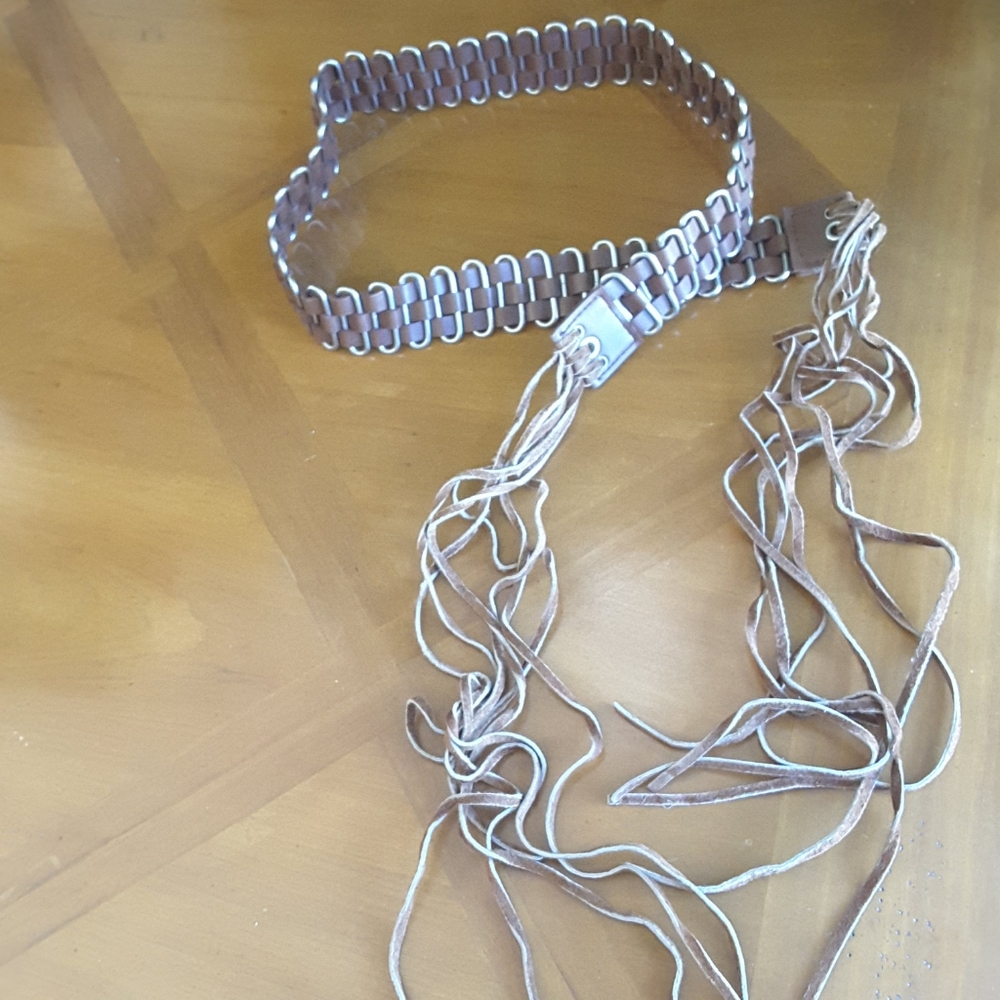 Wrap leather belt